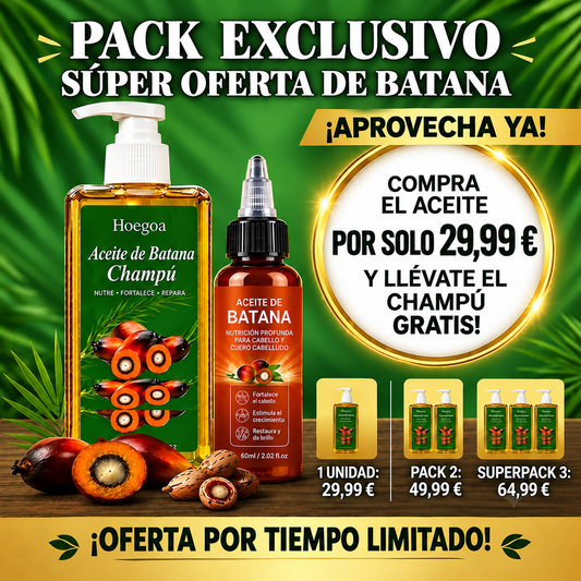 Aceite de Batana + Champú de Regalo 🎁 OFERTA POR TIEMPO LIMITADO